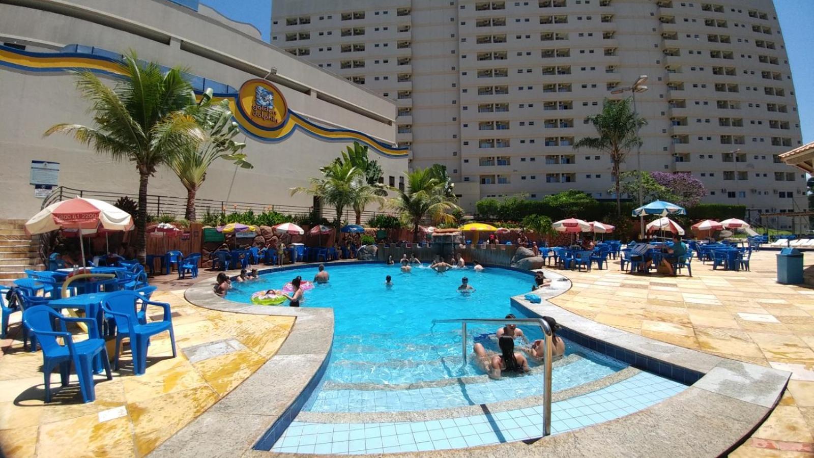 Apartamento Golden Dolphin Grand 410 - - 3 E 1 Crianca Ate 5 Anos - - Goias Caldas Novas